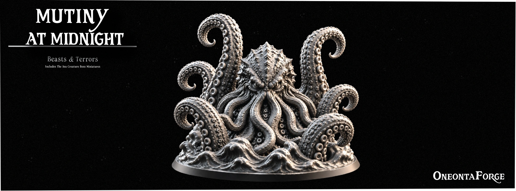 Beasts and Terrors miniature box featuring the Kraken
