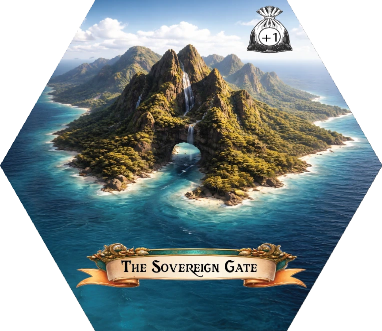 The Sovereign Gate hex map tile