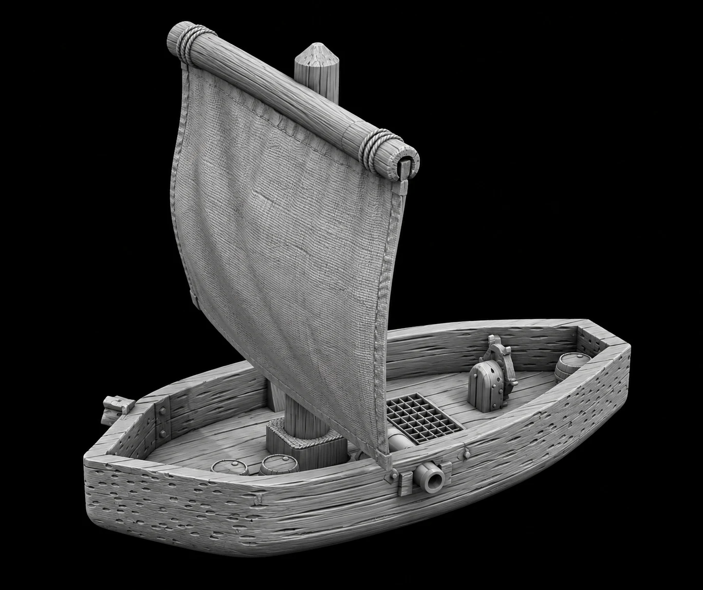 Gunship ship miniature
